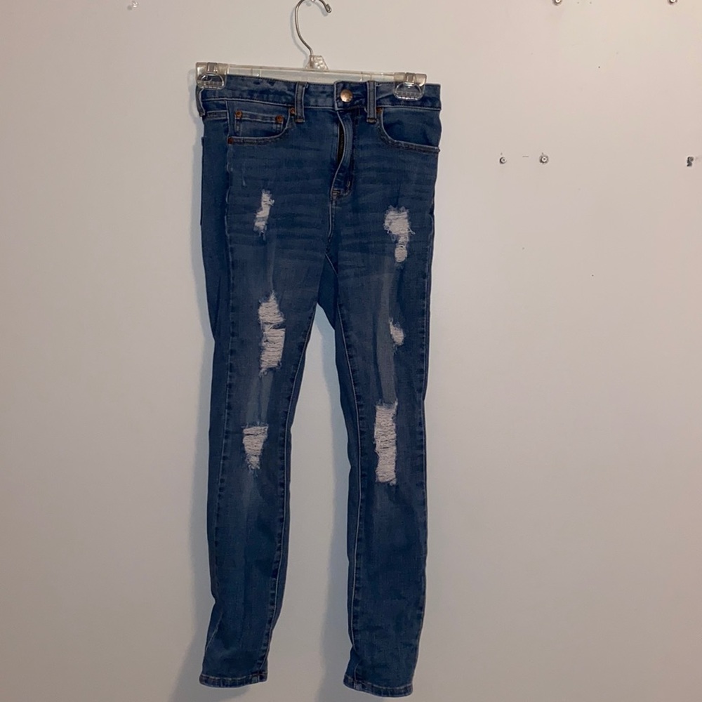 Aero Darkwash Highrise Jeggings